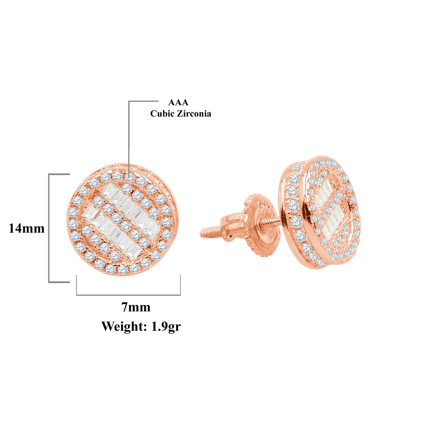 Scintillant Screw Back Earrings | 9212415