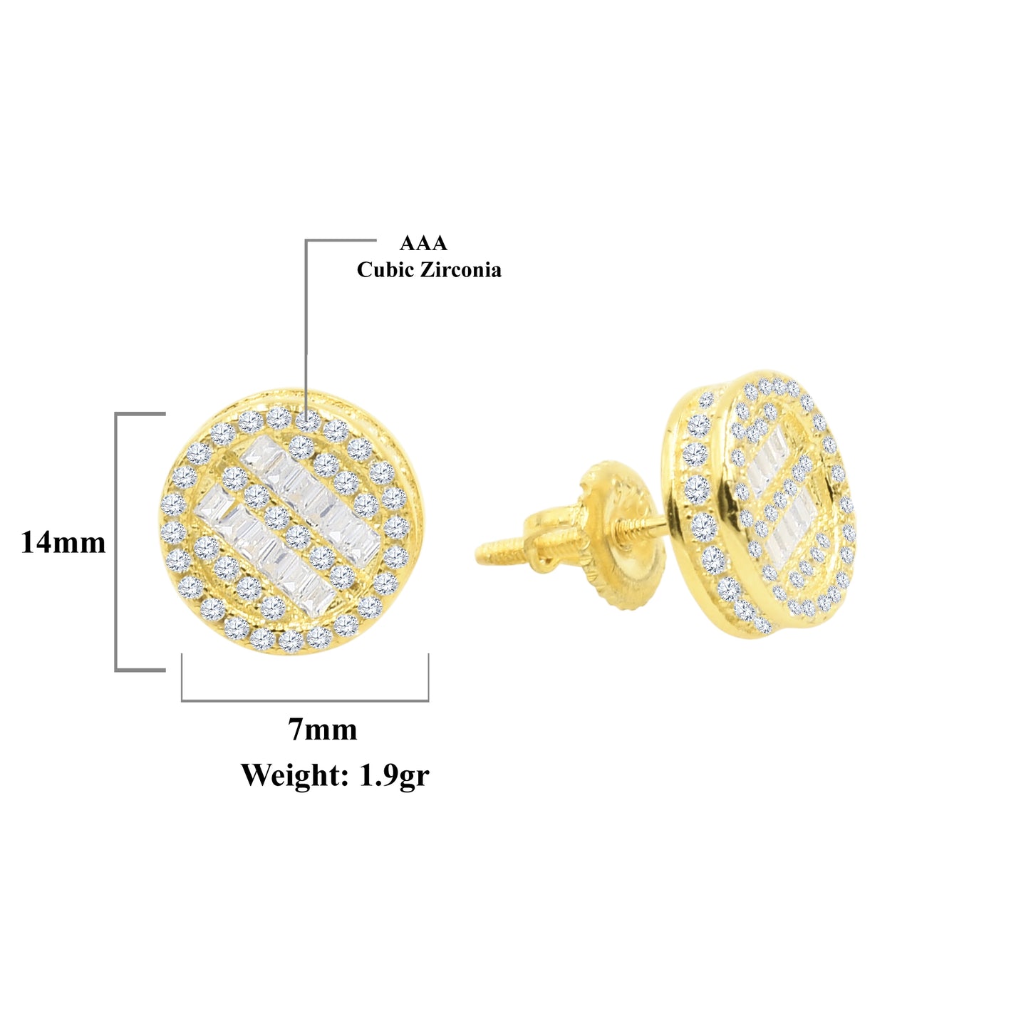 Scintillant Screw Back Earrings | 9212412