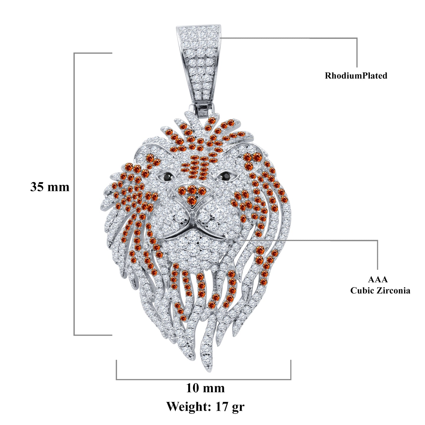 FEROCIOUSLY SILVER PENDANT | 9212511