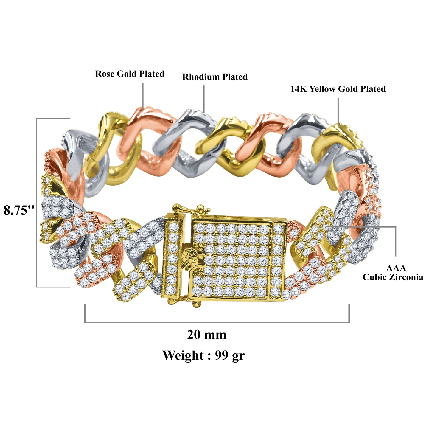 SINUOUS CZ BRACELET I 9621952