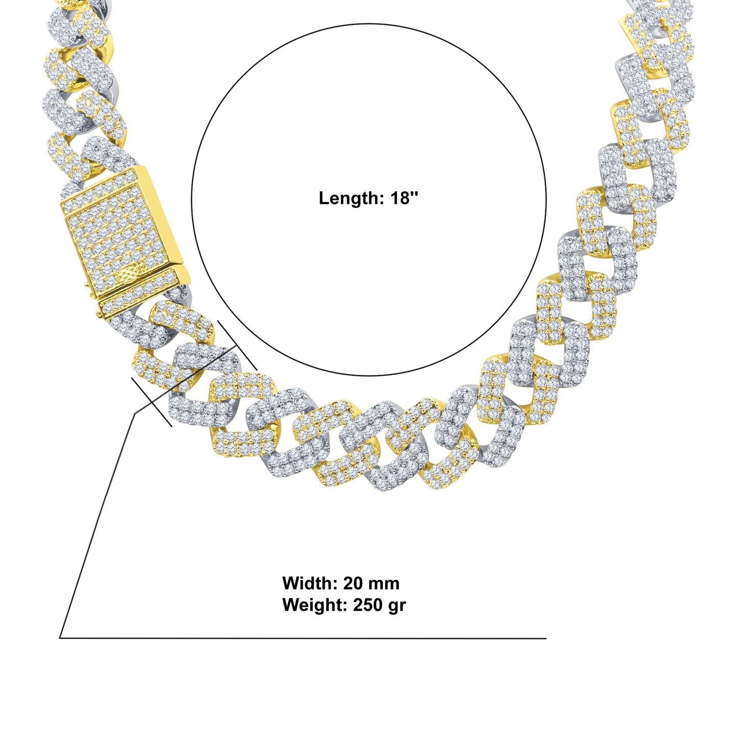 SINUOUS CZ CHAIN I 9617920