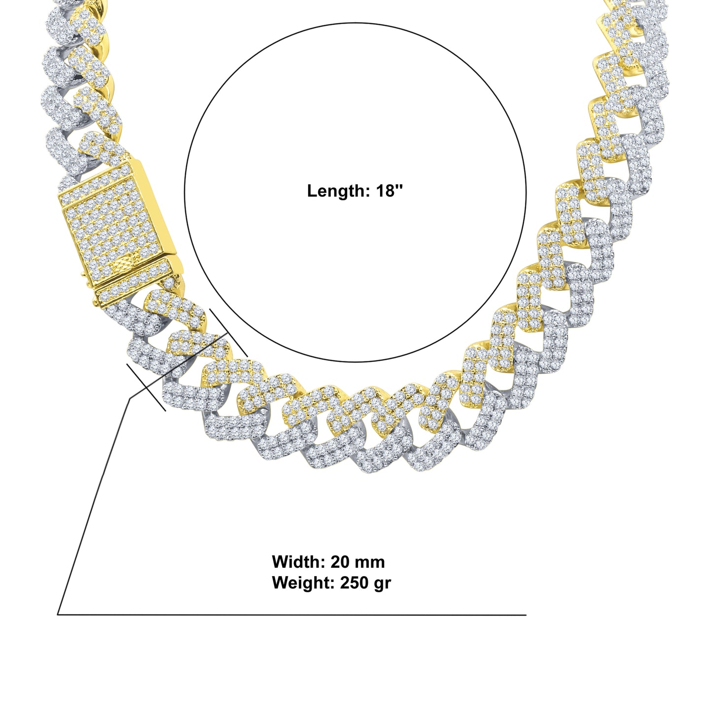 SINUOUS CZ CHAIN I 9617942