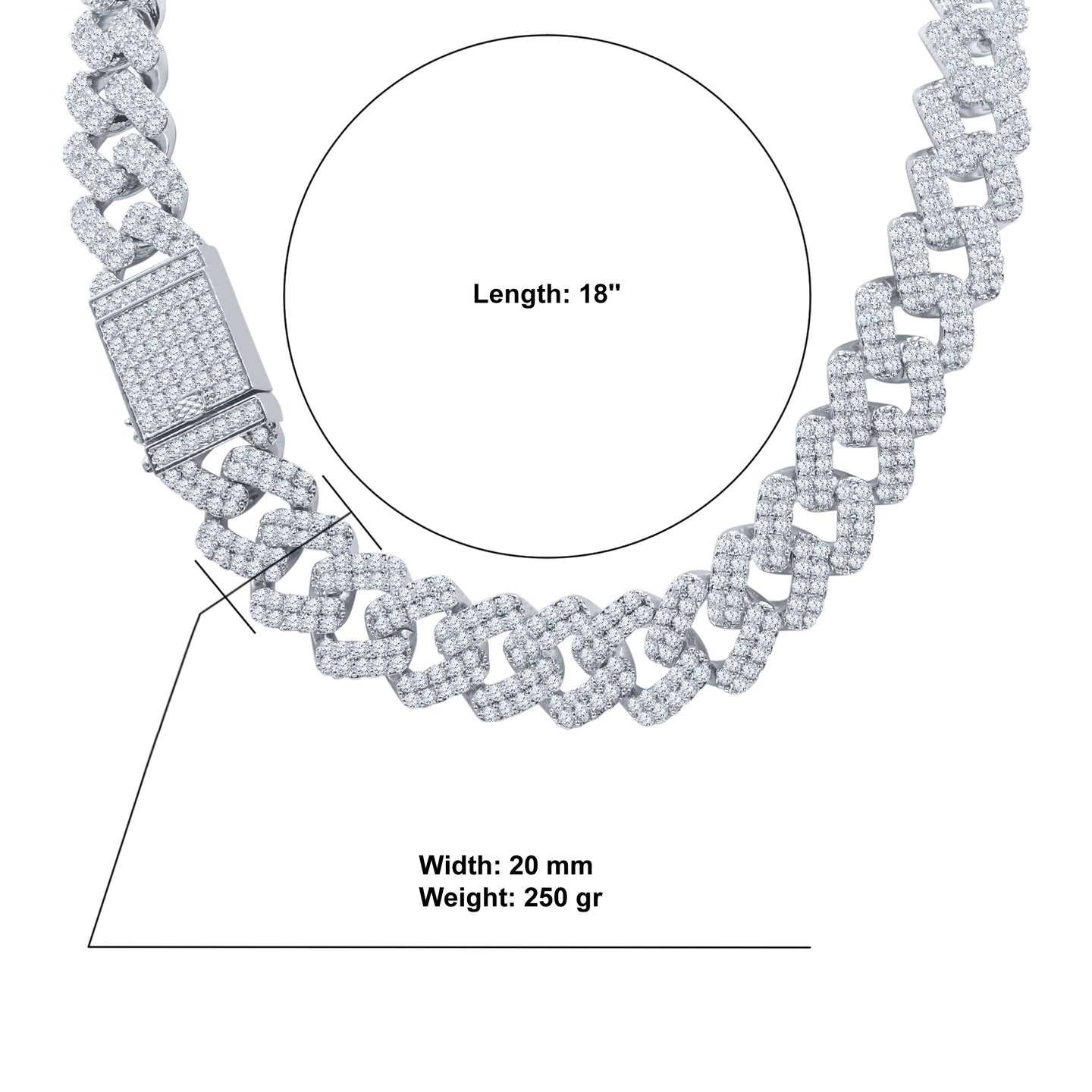 SINUOUS CZ CHAIN I 962151