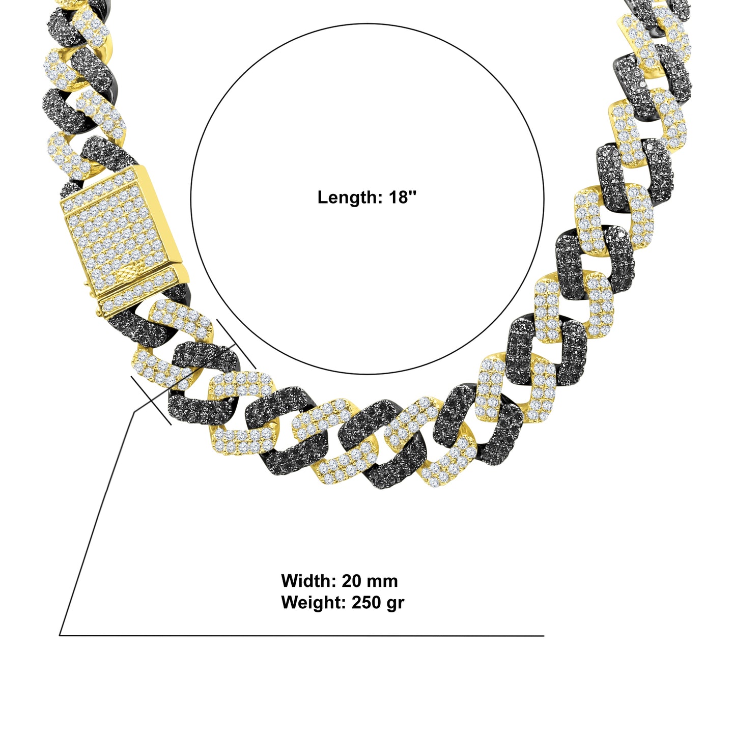 SINUOUS CZ CHAIN I 9618026
