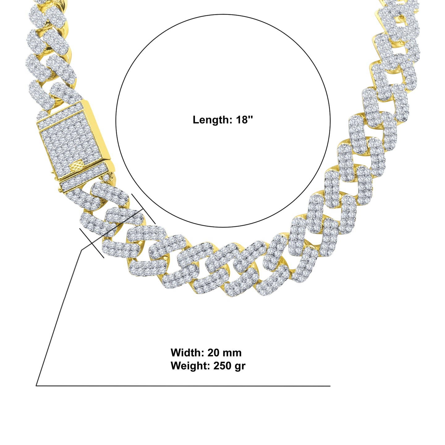 SINUOUS CZ CHAIN I 962152