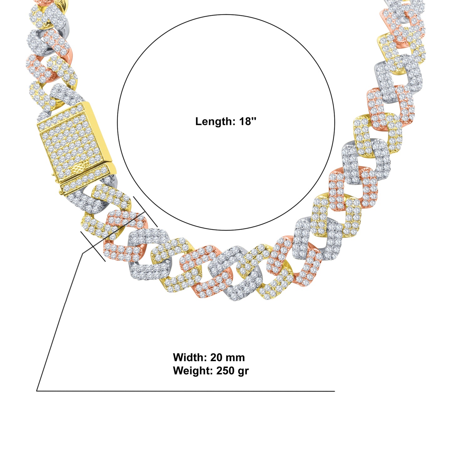 SINUOUS CZ CHAIN I 9617952