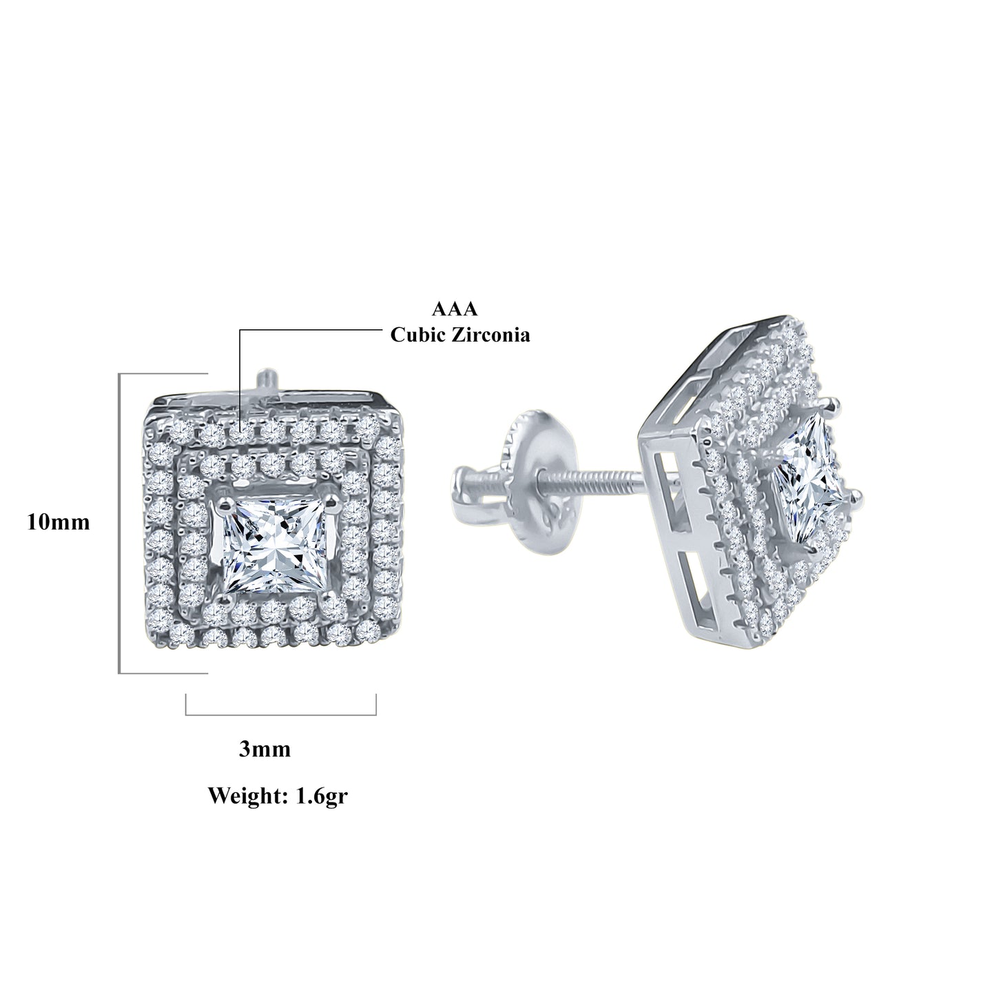 INCANDESCENT SCREW BACK EARRINGS | 9212961