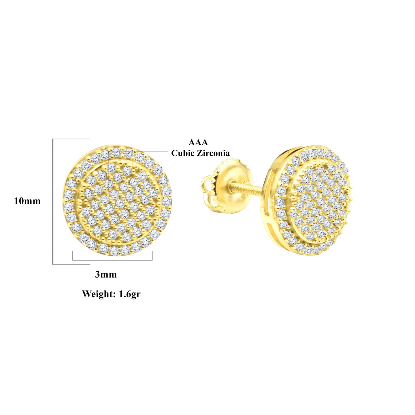 Orbicular Screw Back earrings | 9212582