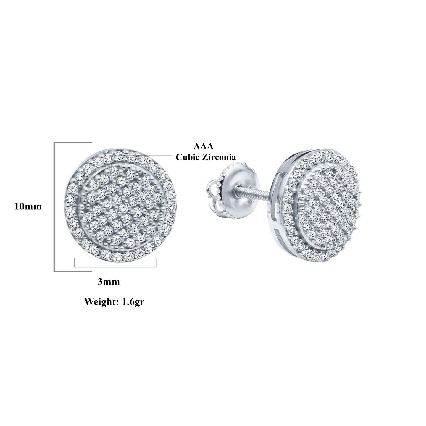 ORBICULAR SCREW BACK EARRINGS  | 9212581