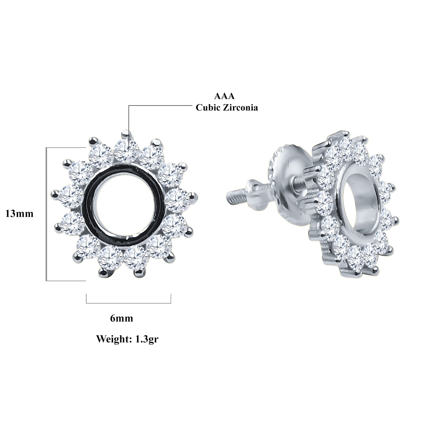 CRATER SCREW BACK EARRINGS | 9212901