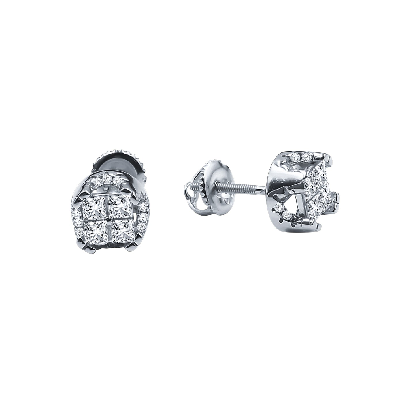 DIAMANTE SCREW BACK EARRINGS | 9212831