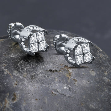 DIAMANTE SCREW BACK EARRINGS | 9212831