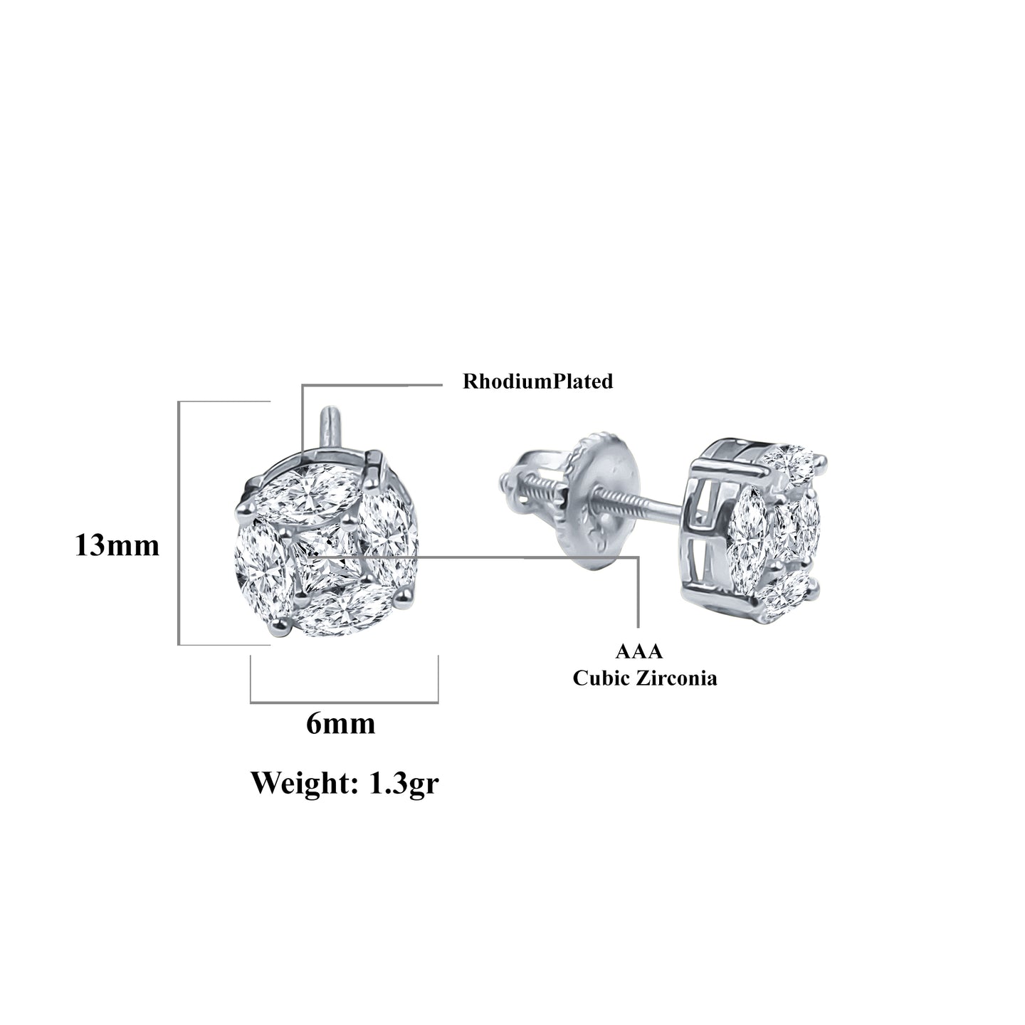 ADORN SCREW BACK EARRINGS  | 9212621