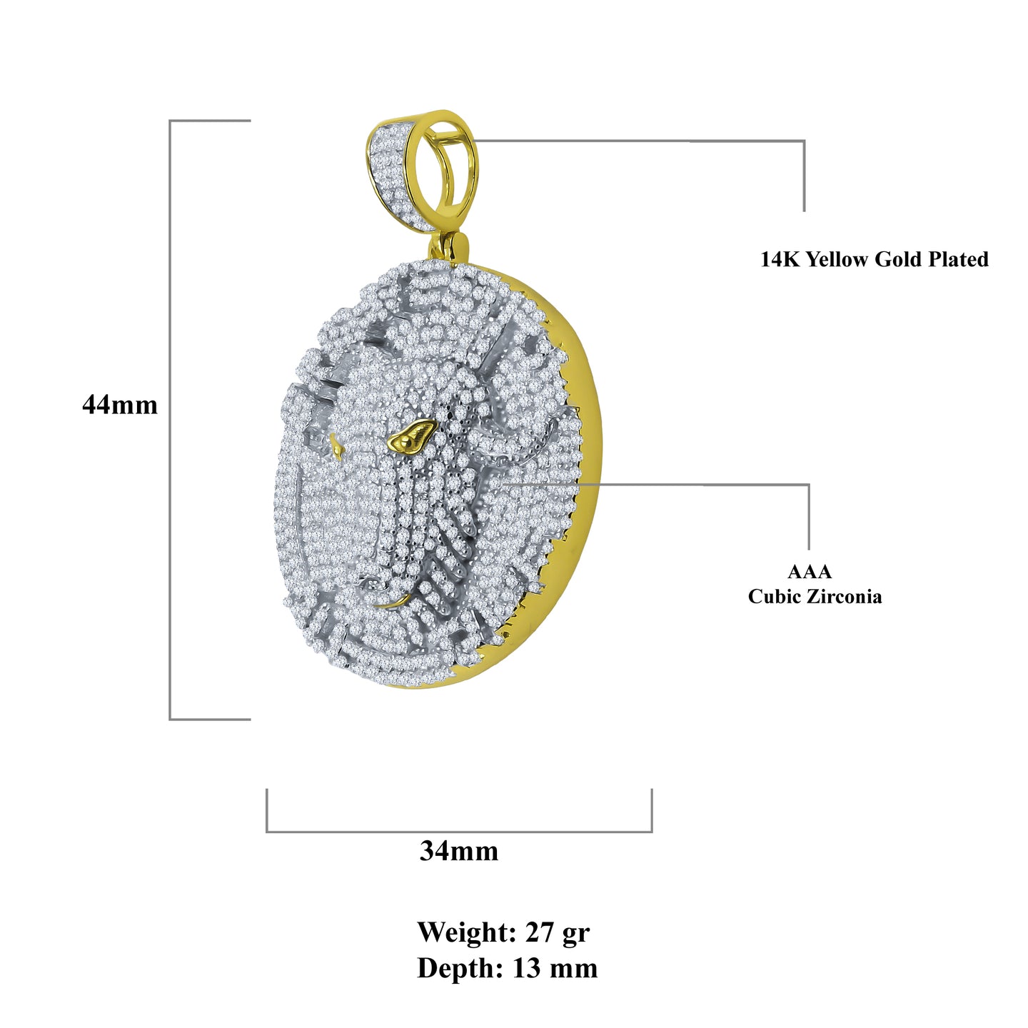 Obstinate Silver Pendant | 9213832