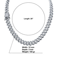 FLAGRANT 12MM 925 SILVER CHAIN | 9213541