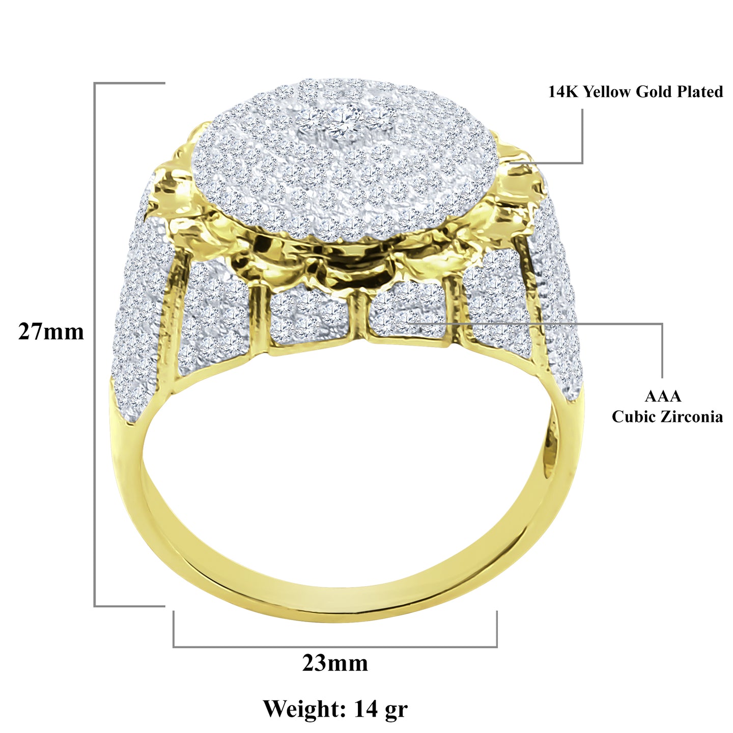 AGGRANDIZE SILVER RING I 9214542