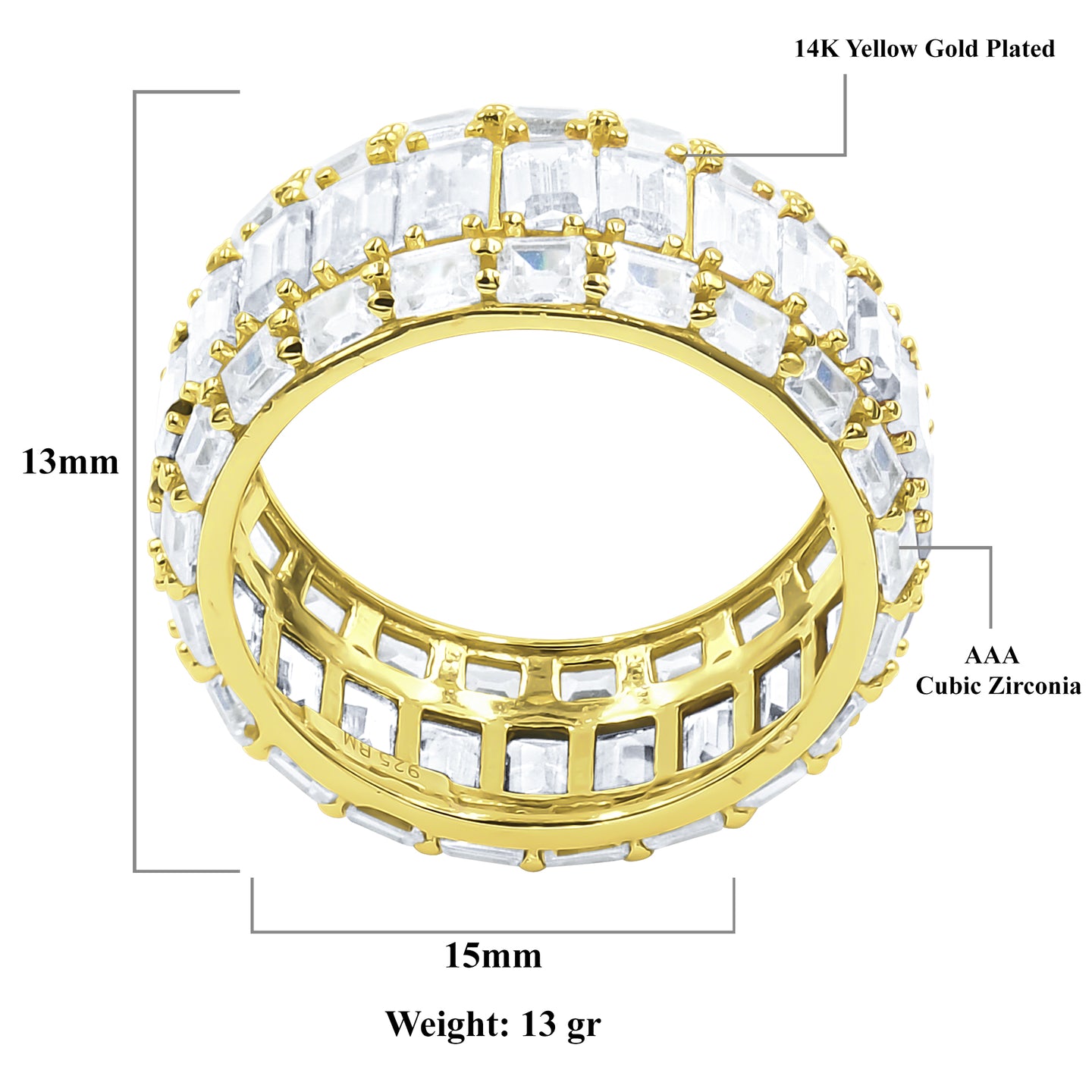 PRISMATIC SILVER RING I 9214382