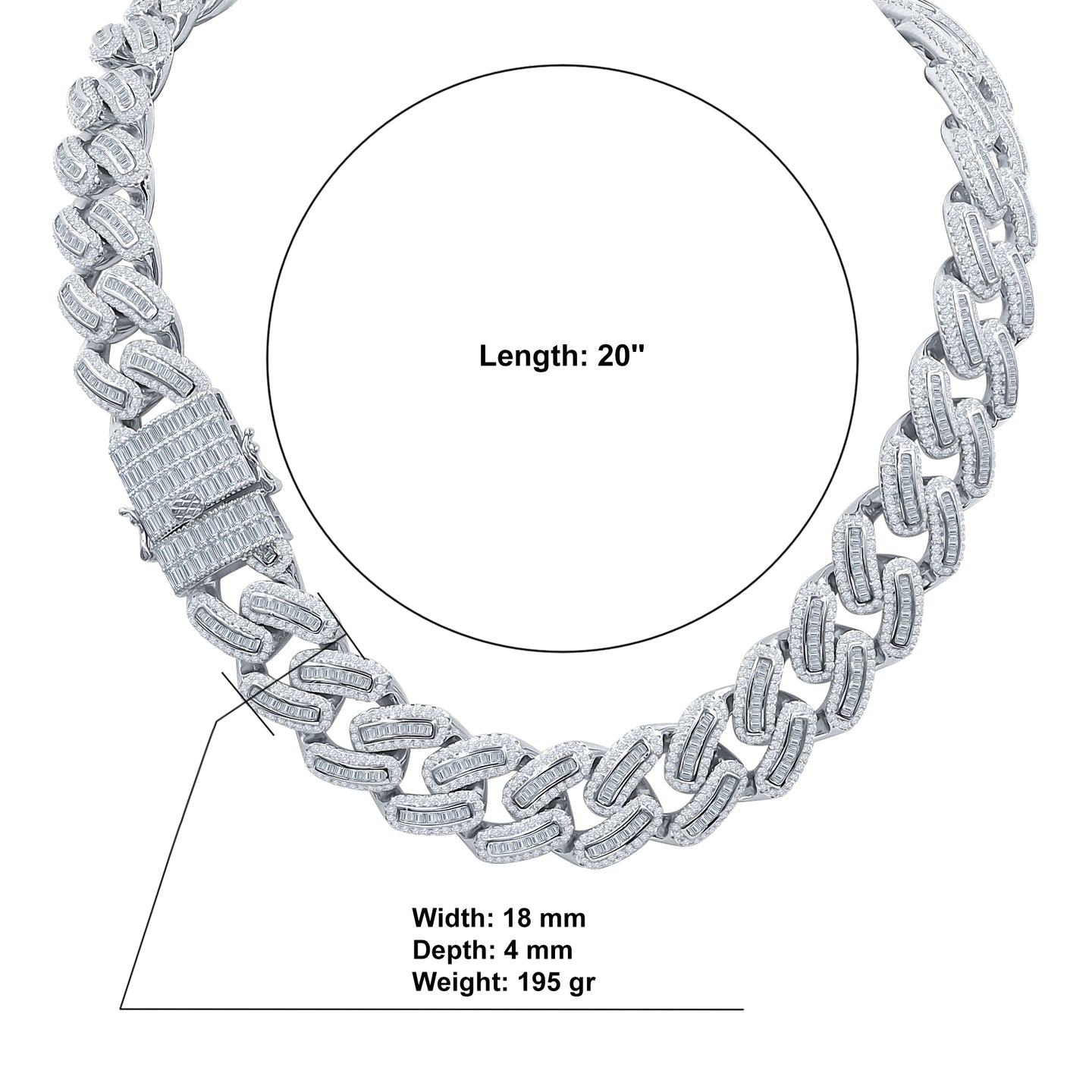 INVOLUTE 18MM CUBAN CHAIN | 962351
