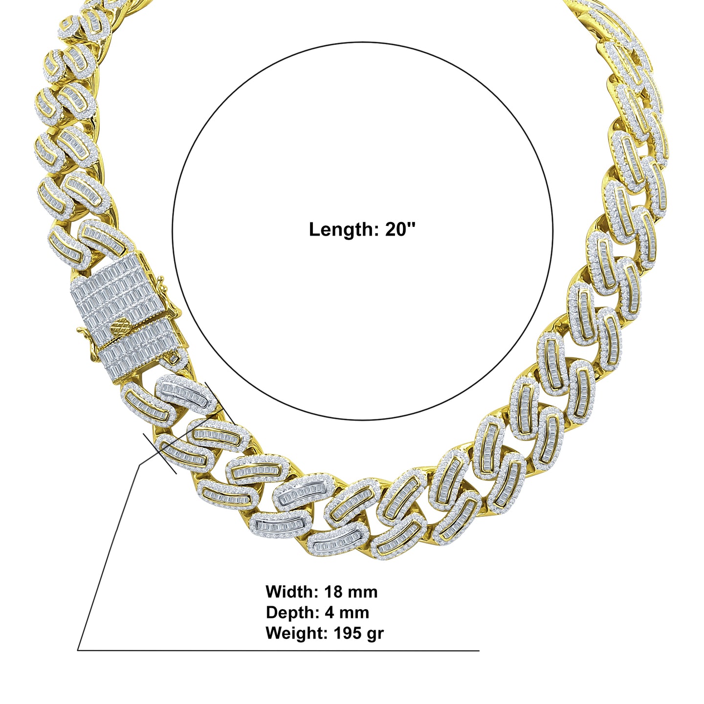 INVOLUTE 18MM CUBAN CHAIN | 962352