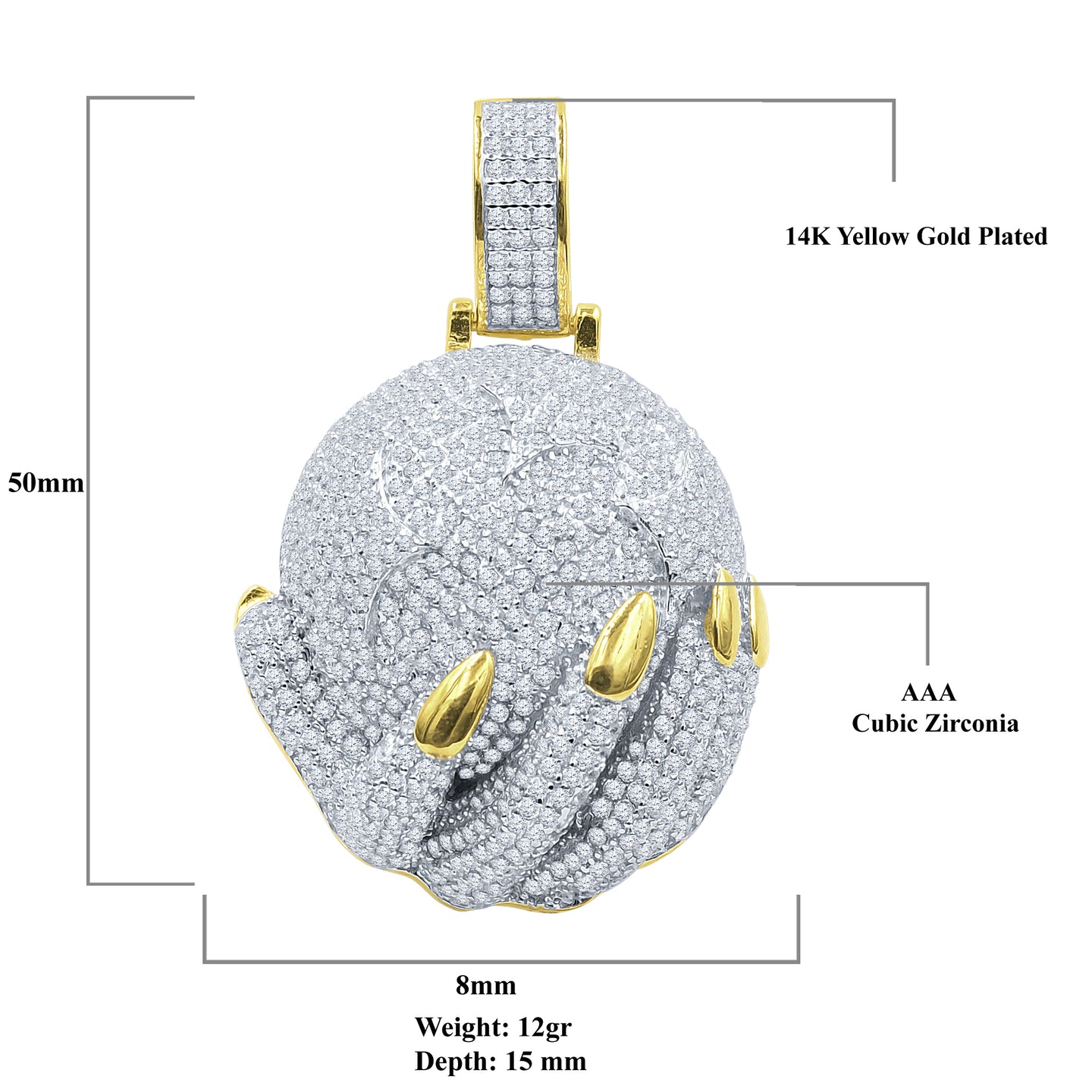 ABSTINENT SILVER PENDANT | 9214702