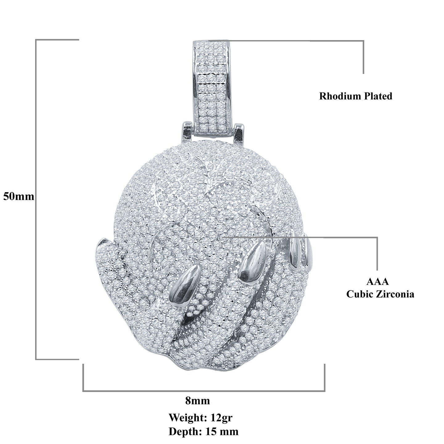 ABSTINENT SILVER PENDANT | 9214701