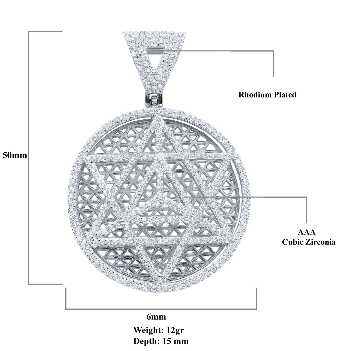 HEBRAISM SILVER PENDANT | 9214211