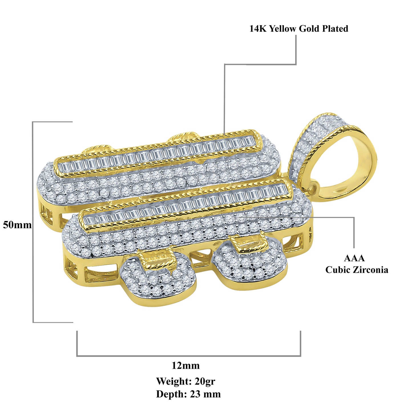 ROLLICKING SILVER PENDANT | 9214712