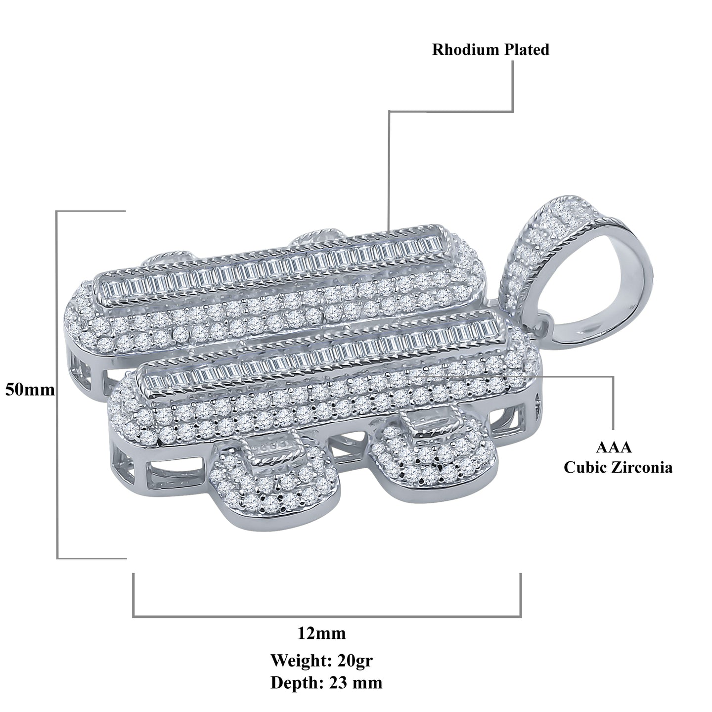 ROLLICKING SILVER PENDANT | 9214711