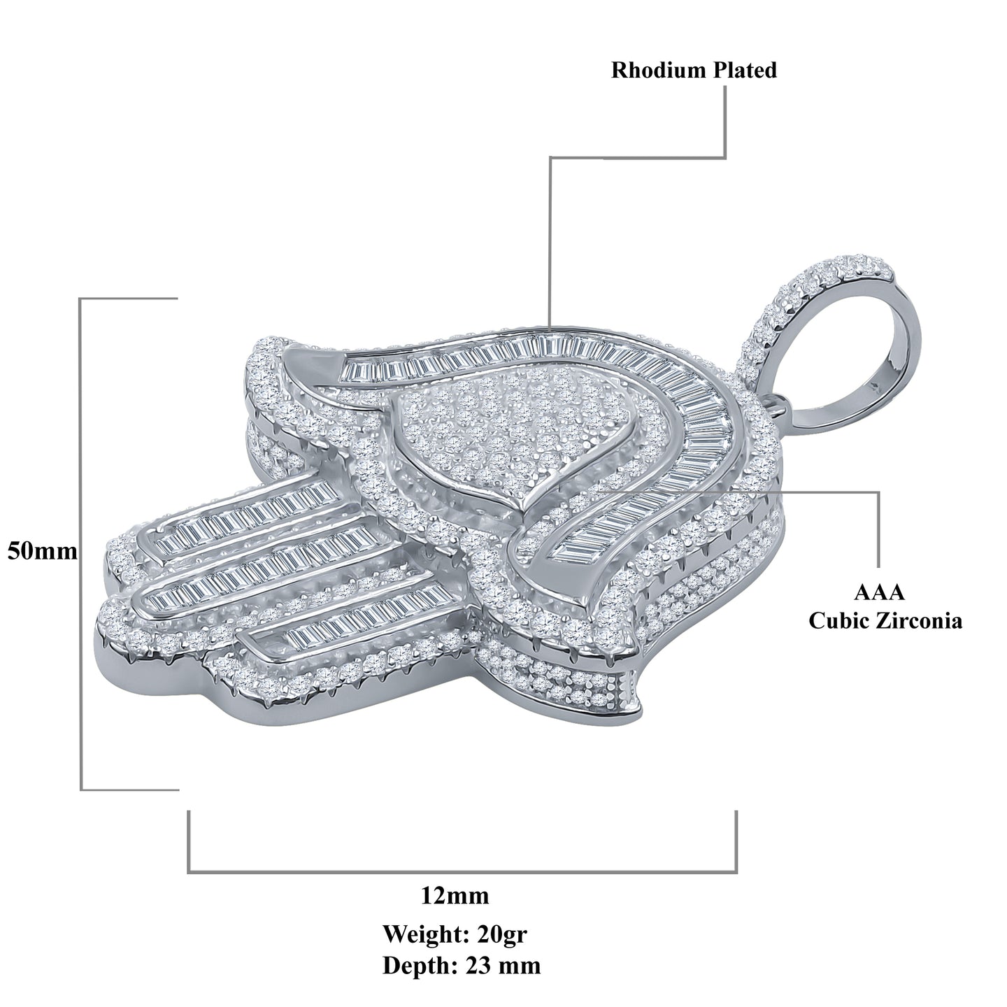 SPLAYED SILVER PENDANT | 9214421