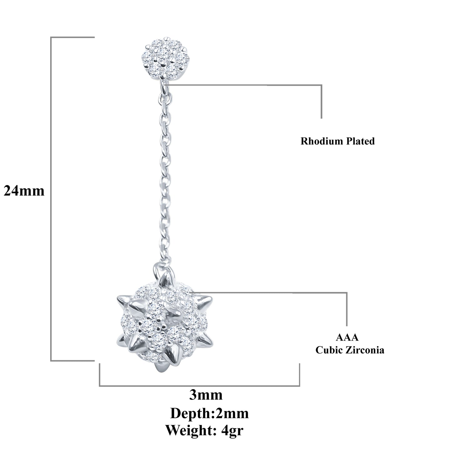 VASTY SILVER EARRINGS | 9214311