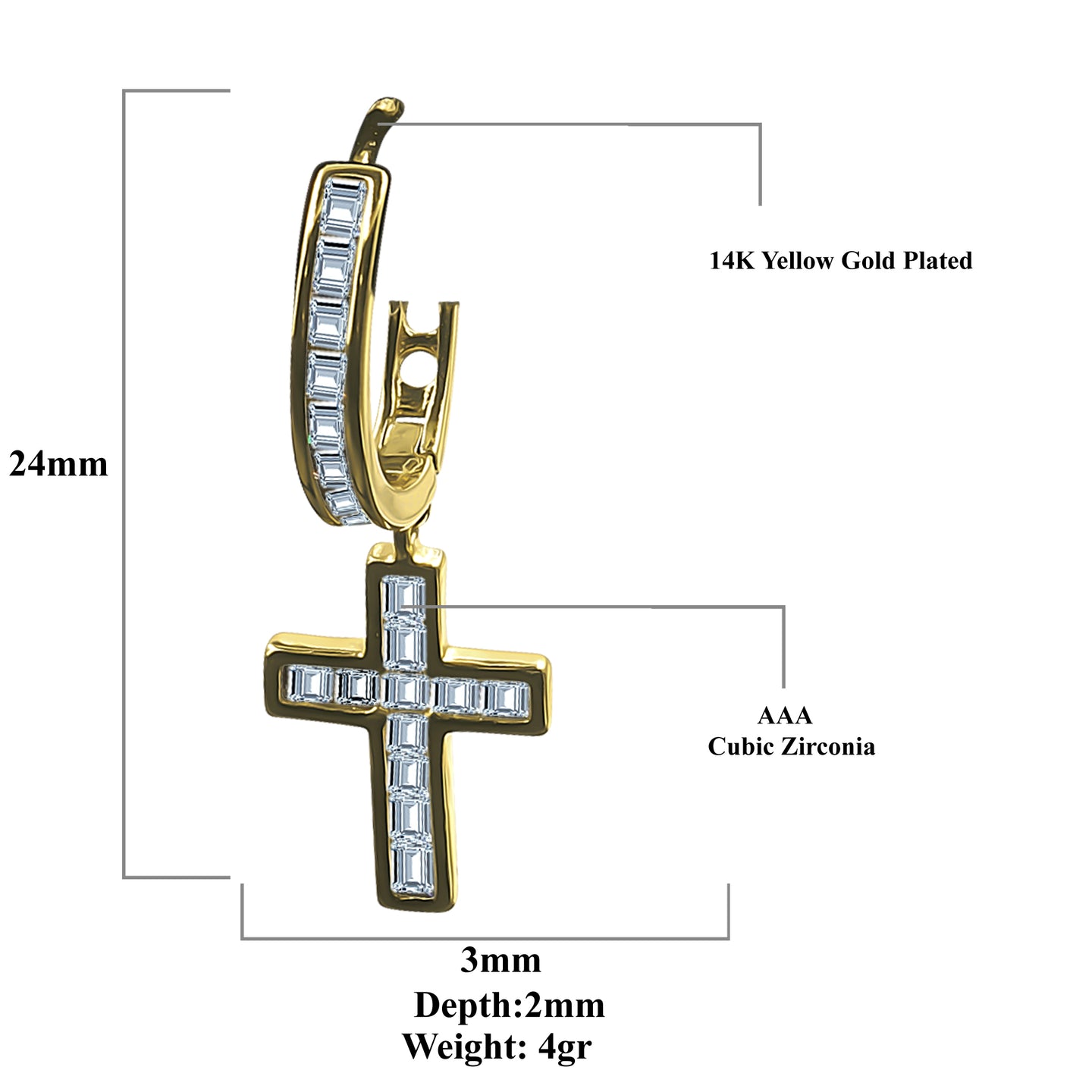 EMBLEM SILVER EARRINGS | 9214522