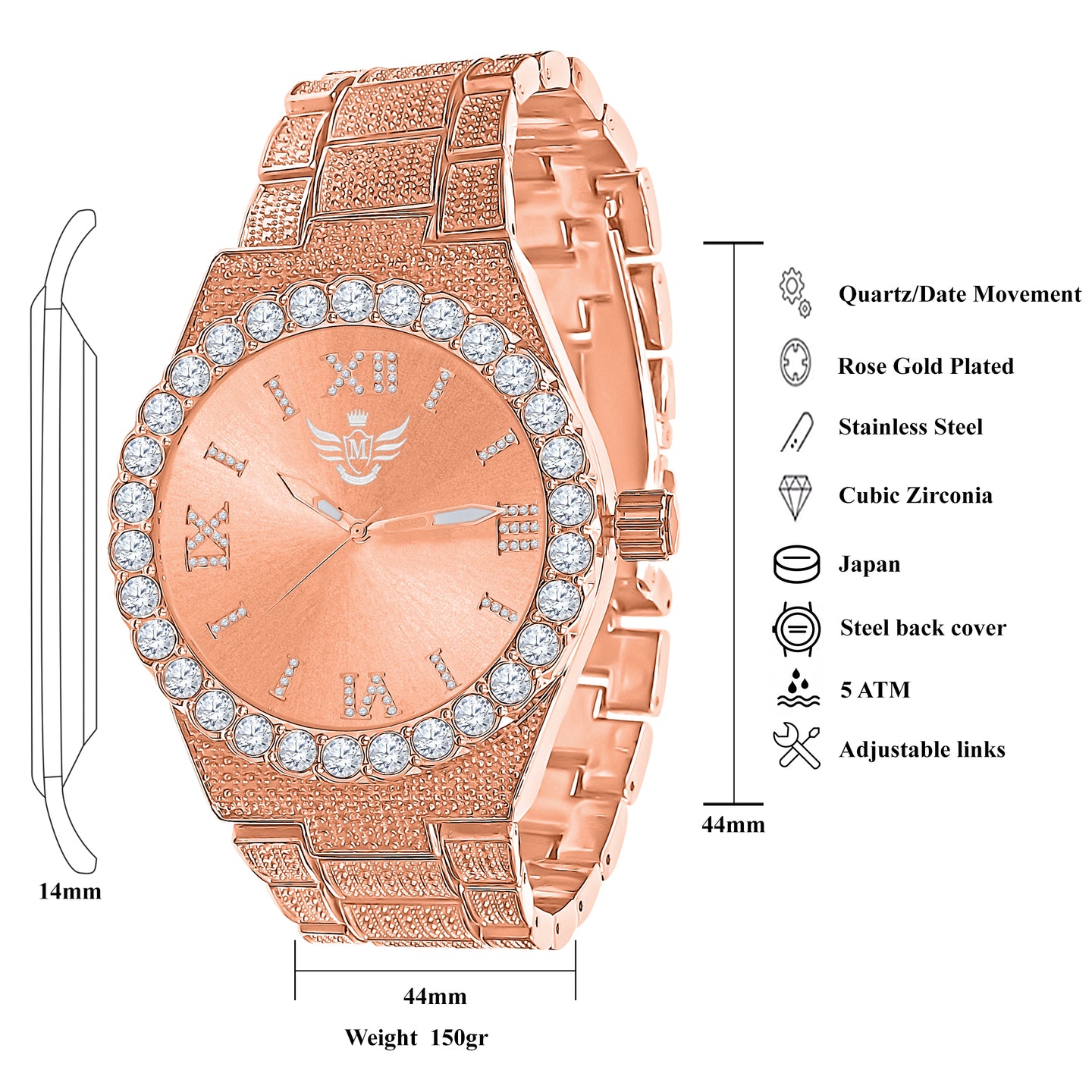 STYLIN HIP HOP METAL WATCH | 562725