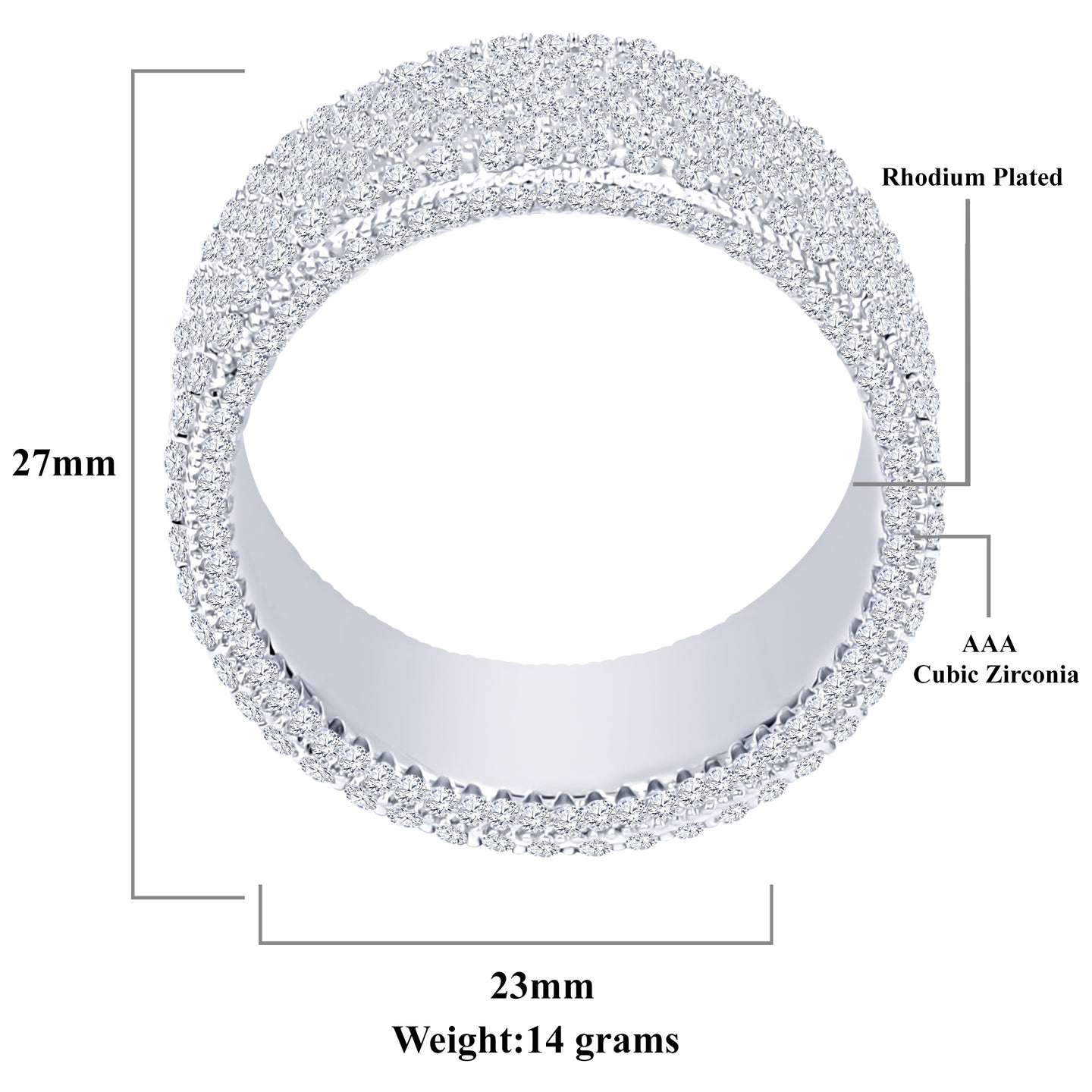 ETERNITY SILVER RING I 9215191