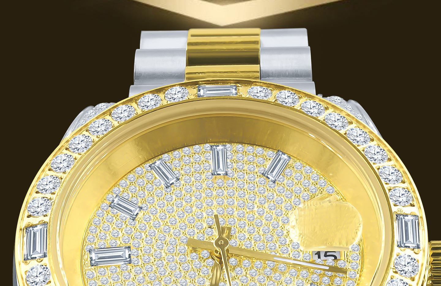 MAJESTY STEEL CZ HIP HOP WATCH  | 5304842