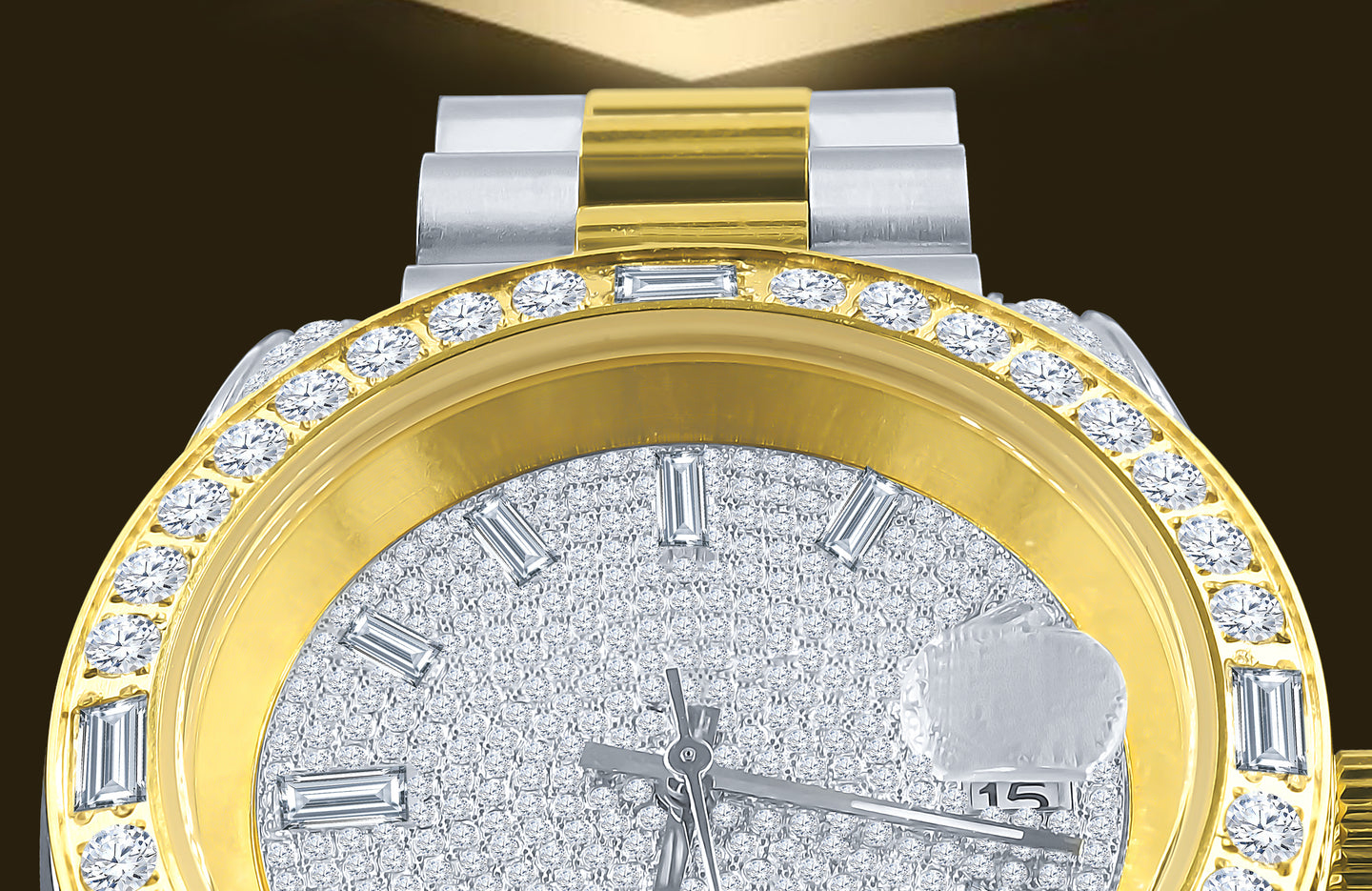 MAJESTY STEEL CZ HIP HOP WATCH  | 5304817