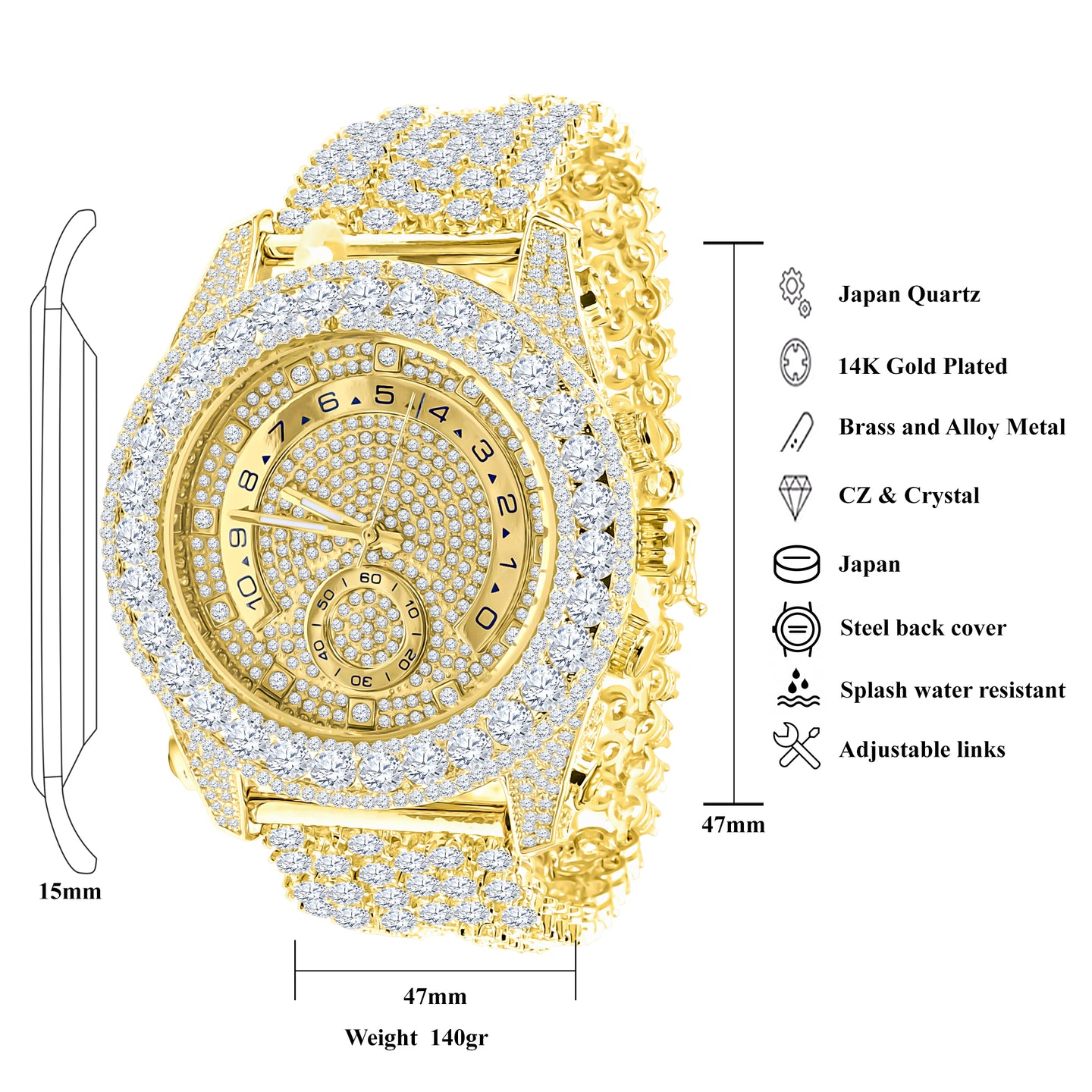 RADIEUX ICED OUT WATCH I 5110372