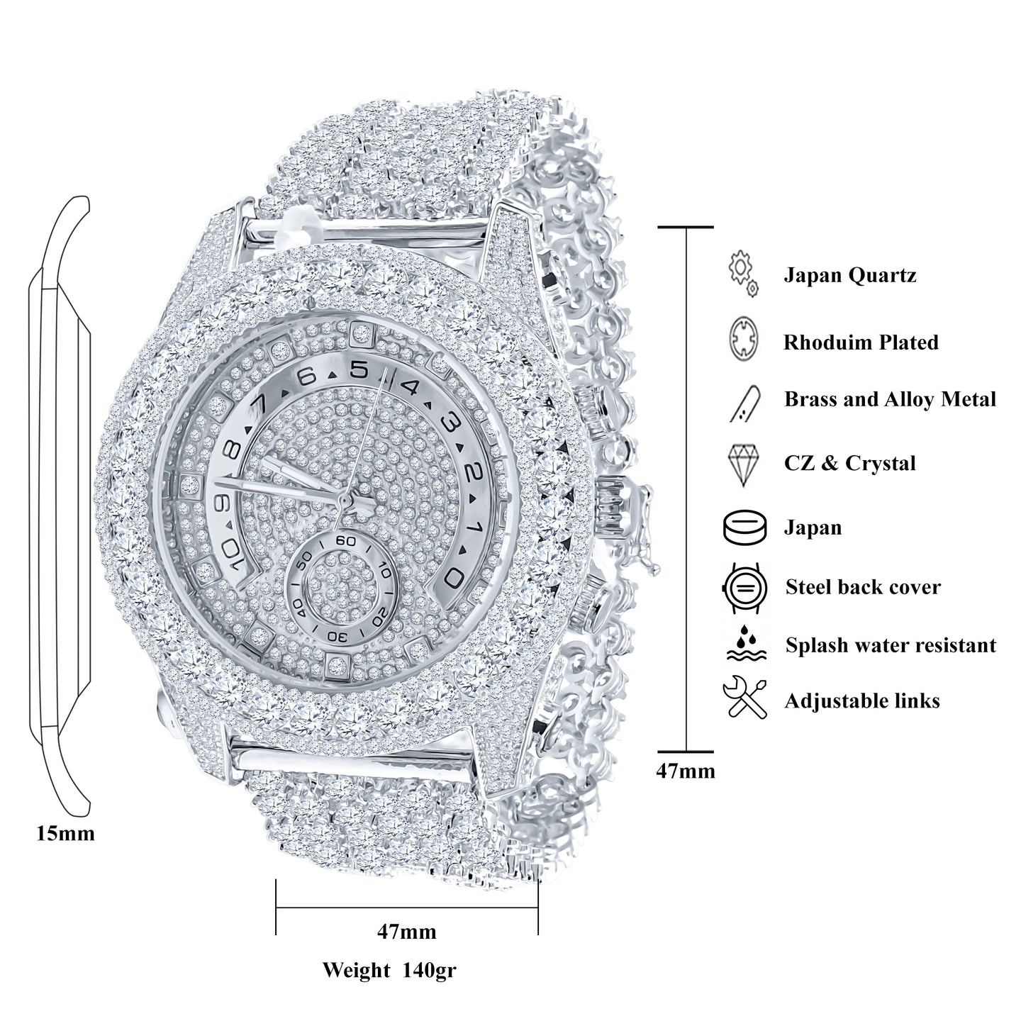 RADIEUX ICED OUT WATCH I 5110371