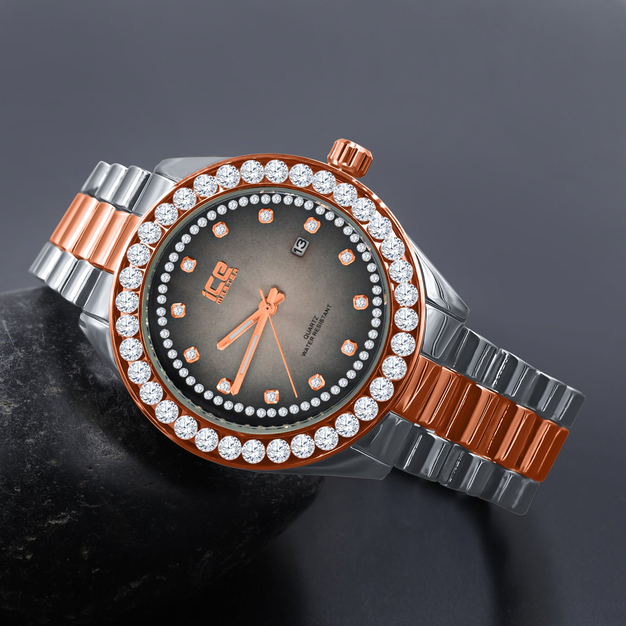 Fashion Automatic Watch Men Hip Hop Rhinestone Skeleton Mechanical  Waterproof Wrist Watches - Jewelry & Accessories - Temu