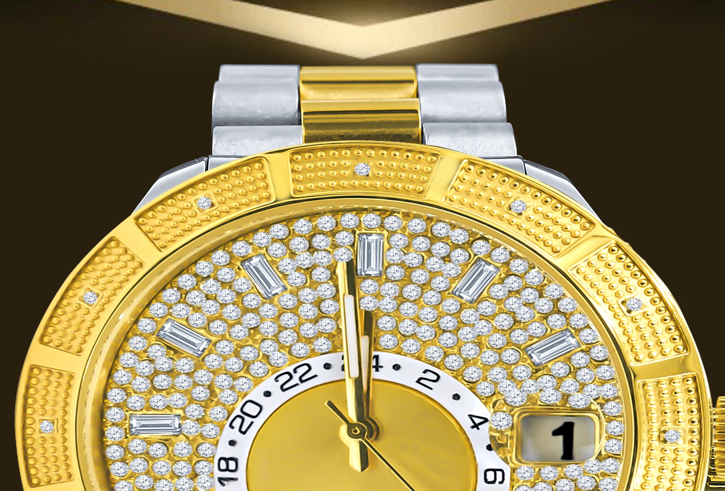 NIGHT EAGLE 12 DIAMOND STAINLESS STEEL WATCH | 5304242