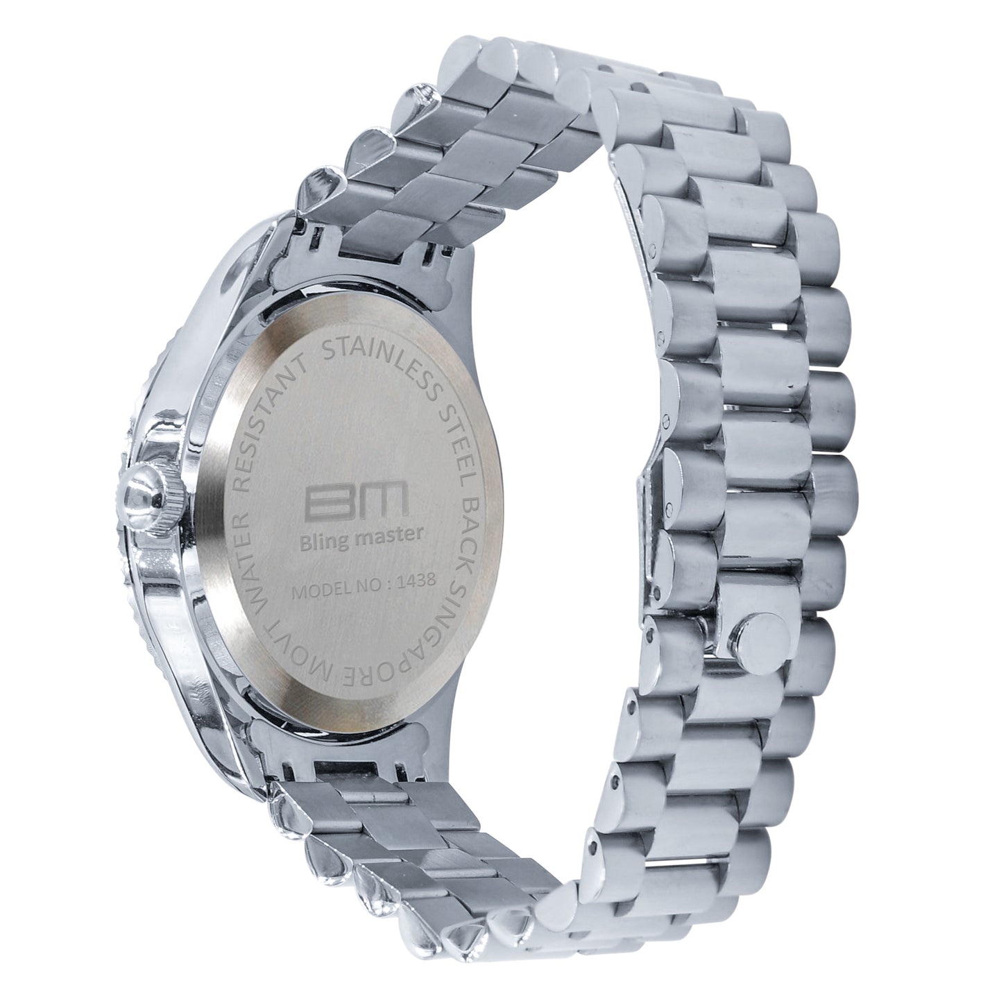NIGHT EAGLE 12 DIAMOND STAINLESS STEEL WATCH | 530421