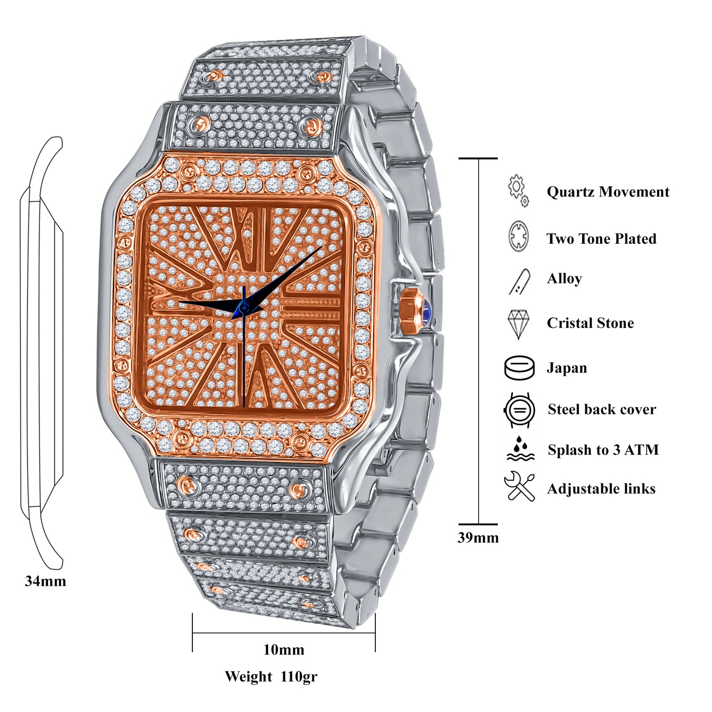 PRODIGIOUS HIP HOP METAL WATCH | 5628918