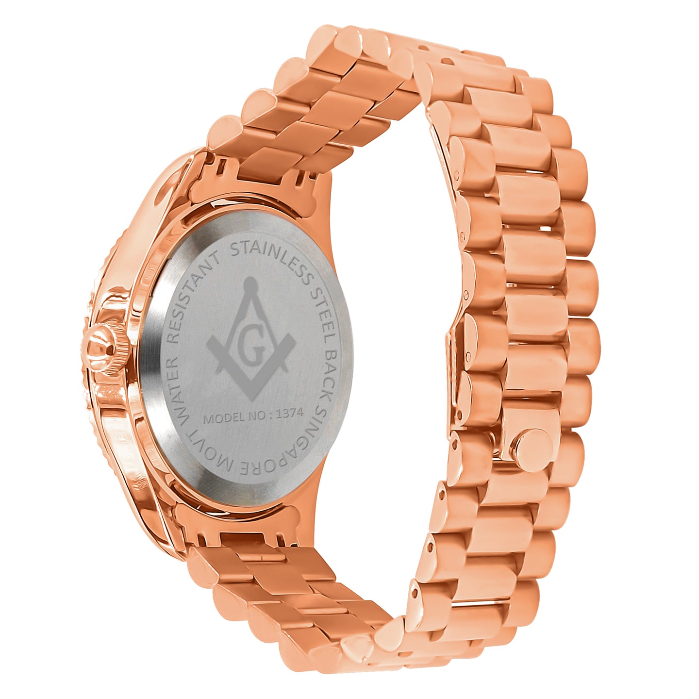 ARIES MASONIC ICED OUT HIP HOP METAL WATCH | 562995
