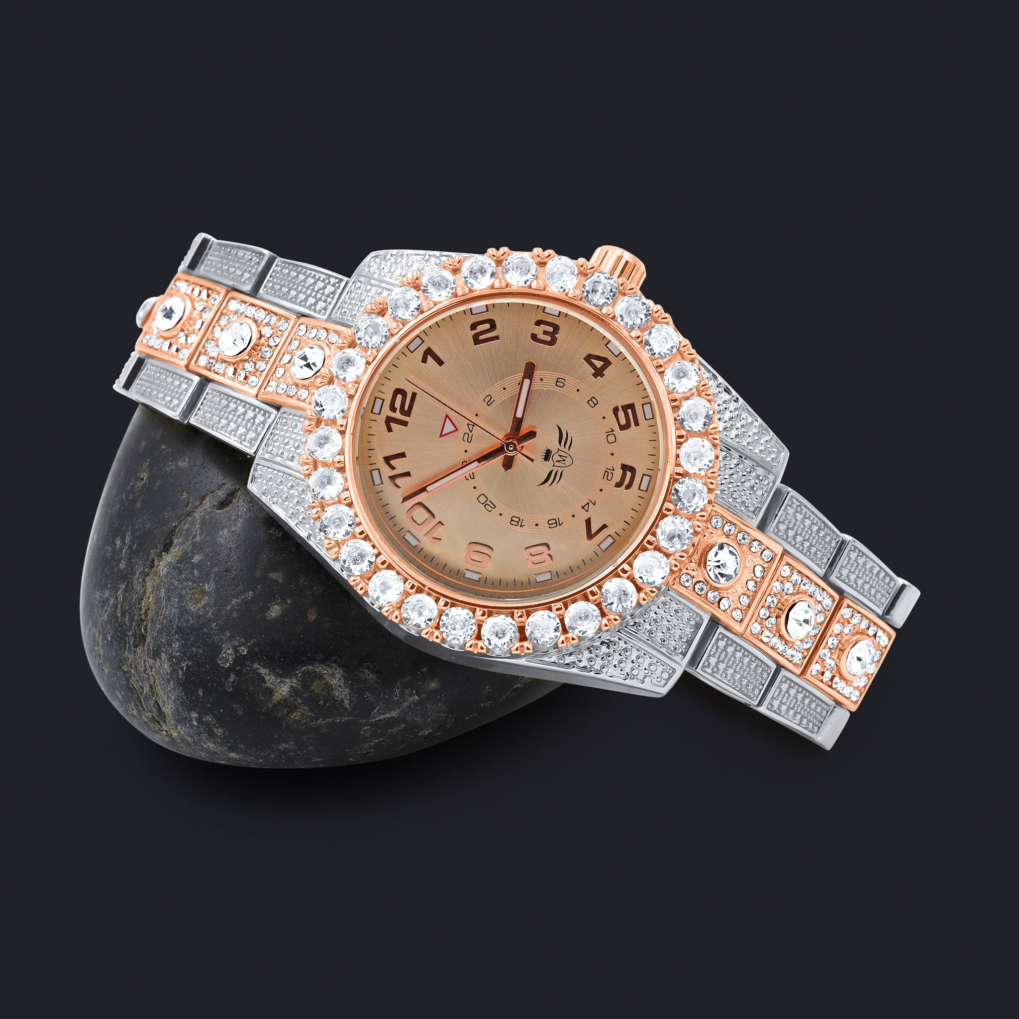 NIGHT SPARKLER HIP HOP METAL WATCH I 5630118