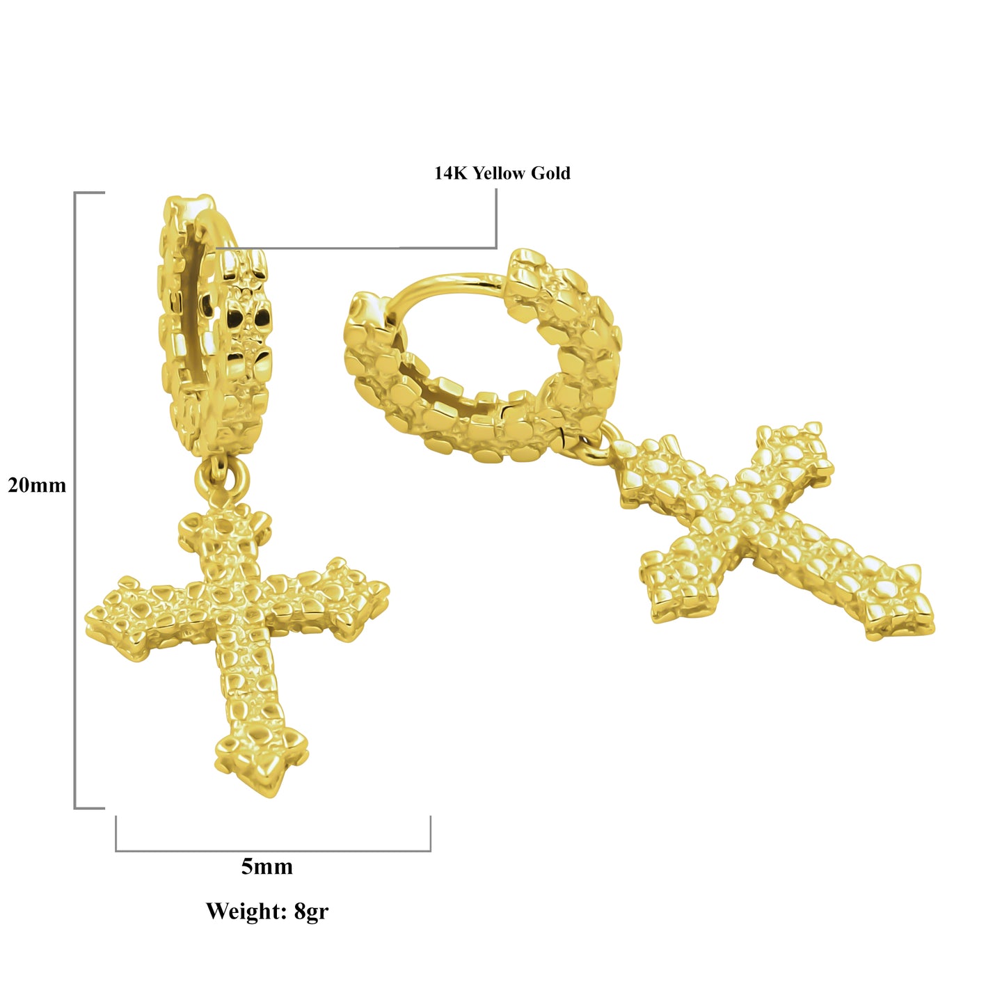 DOMENIC SILVER EAR HOOPS I 9217842