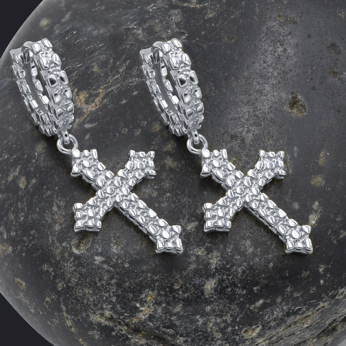 DOMENIC SILVER EAR HOOPS I 9217841