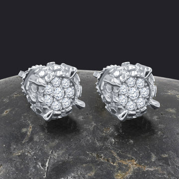 DIAMANTINE SILVER EAR STUDS I 9217791