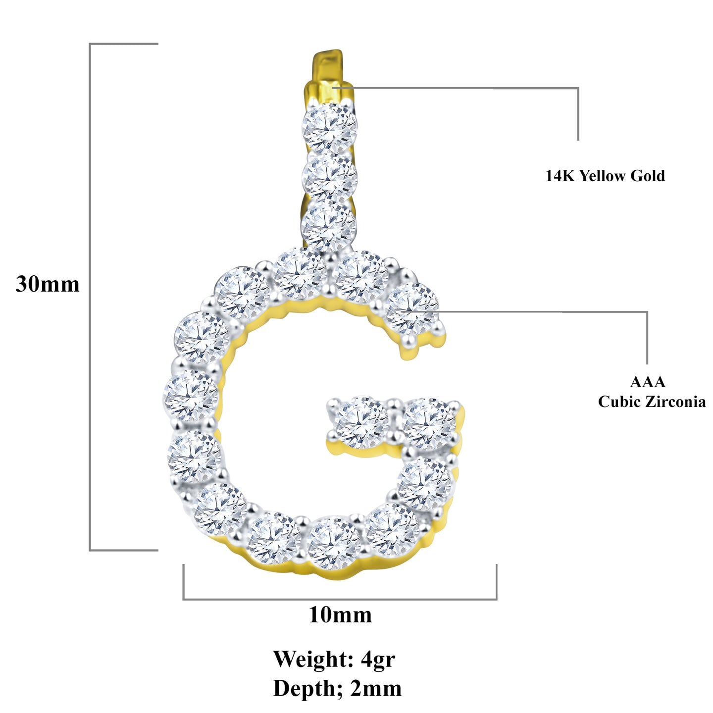 ABSEY INITIAL PENDANT I 9218082