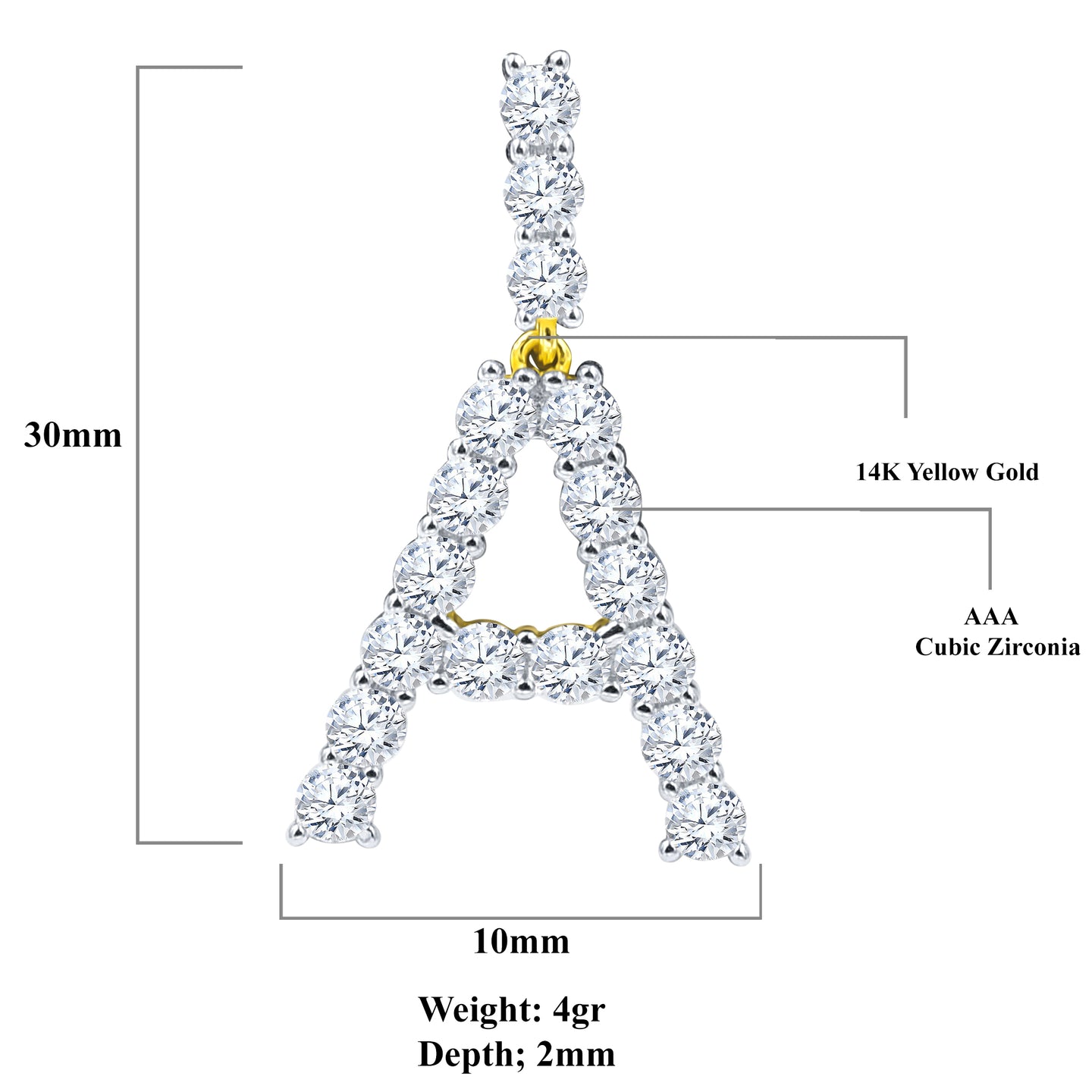 ABSEY INITIAL PENDANT I 9218082