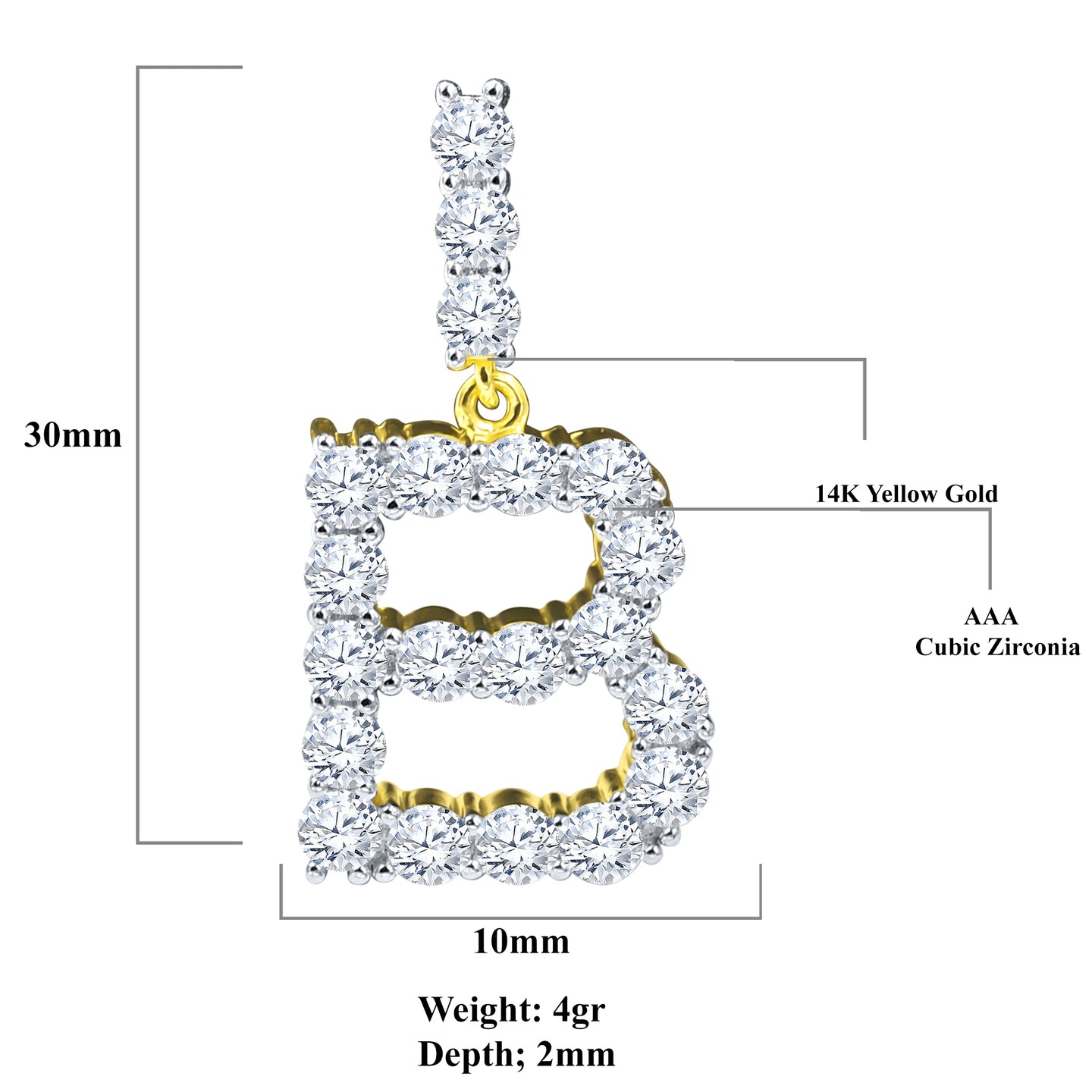 ABSEY INITIAL PENDANT I 9218082