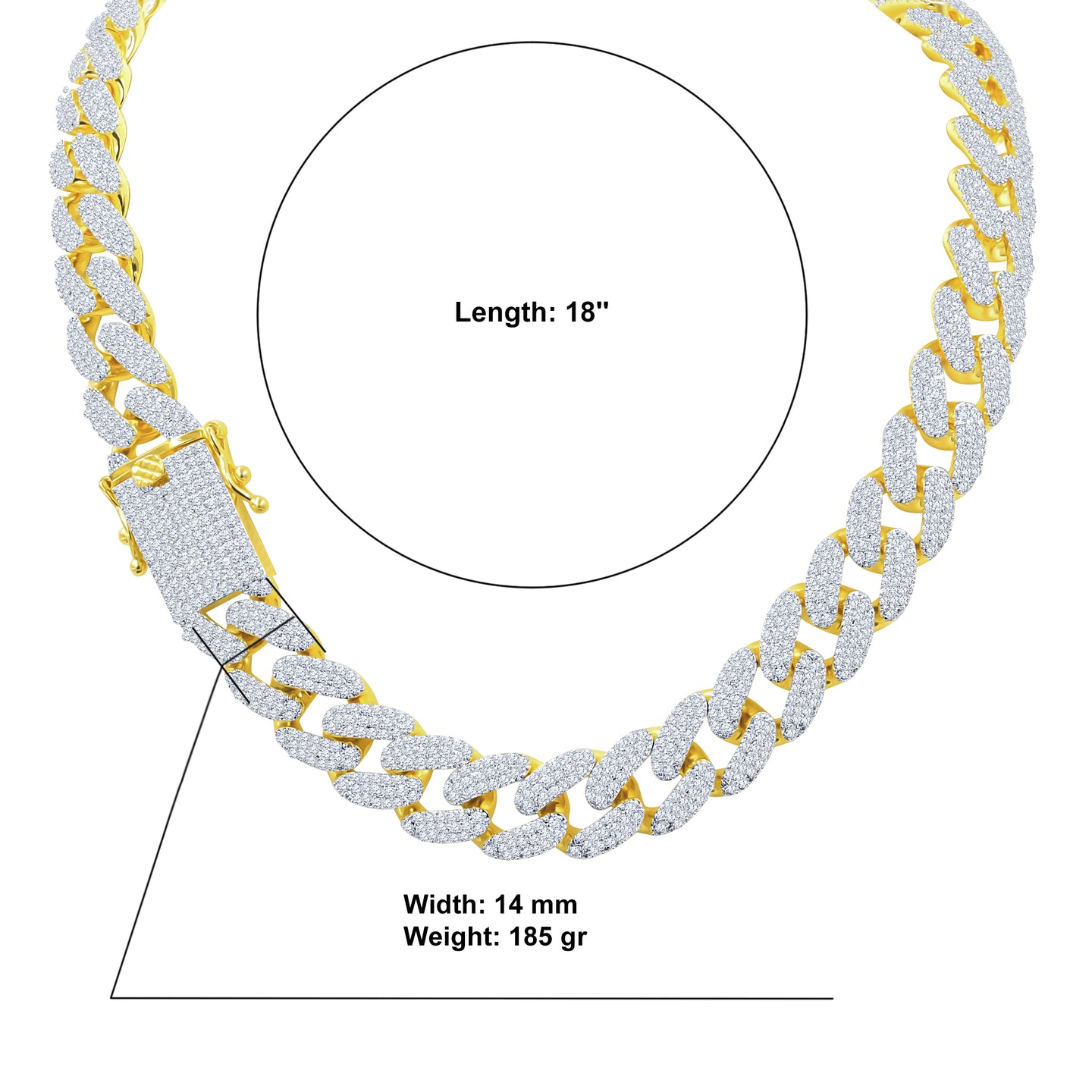 LUISANTE 14MM BLING CHAIN I 962902